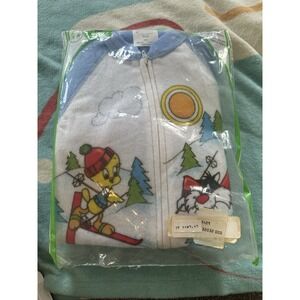 NOS Sears 1980 Looney Tunes Toddlers Sleeper 4T